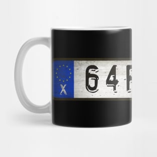 Garbage Car license plates Mug